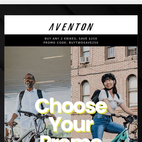 aventon bikes promotions.